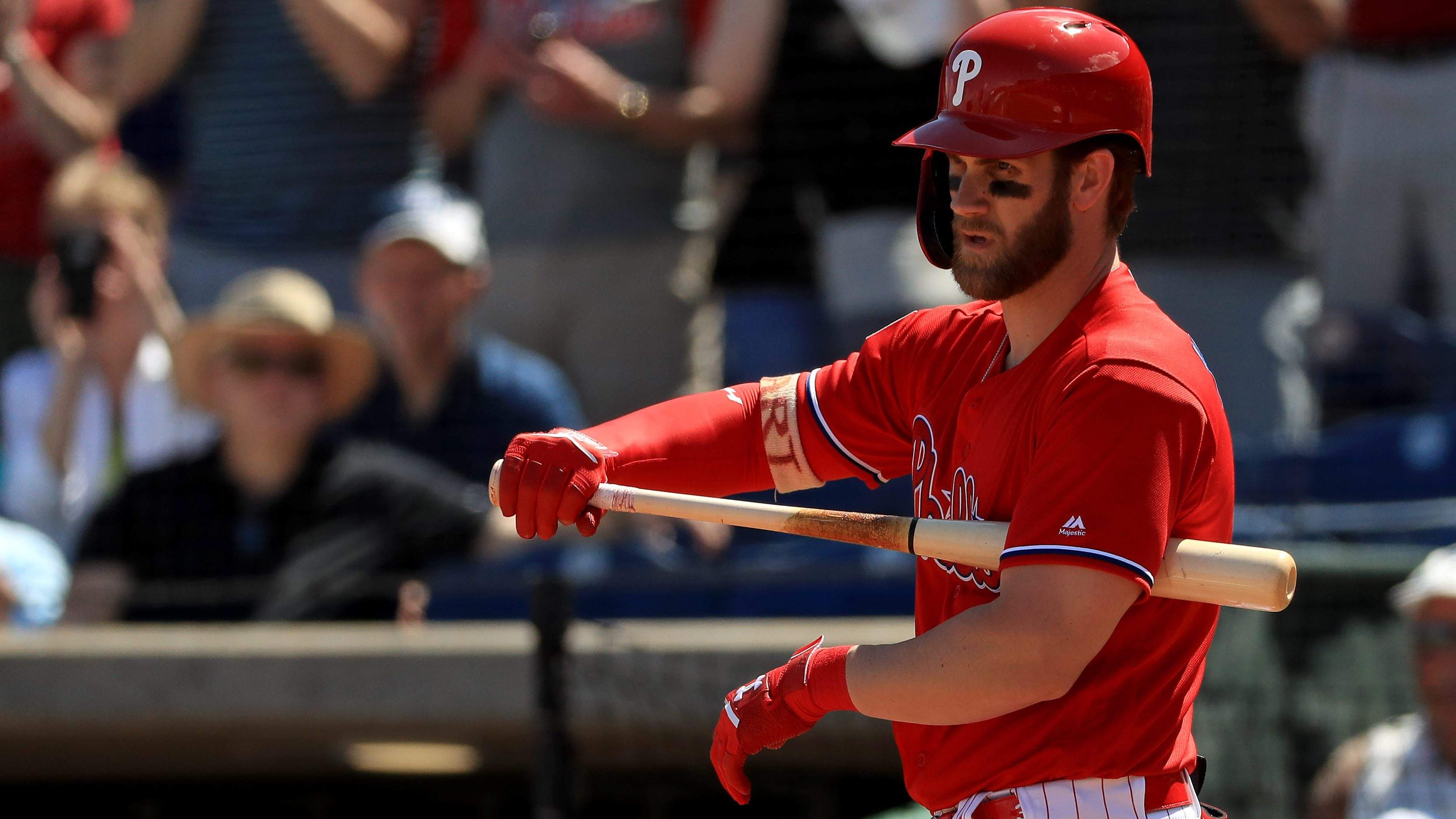 Phillies’ $330M star Bryce Harper limps off field, plunked by pitch amid spring preparing diversion