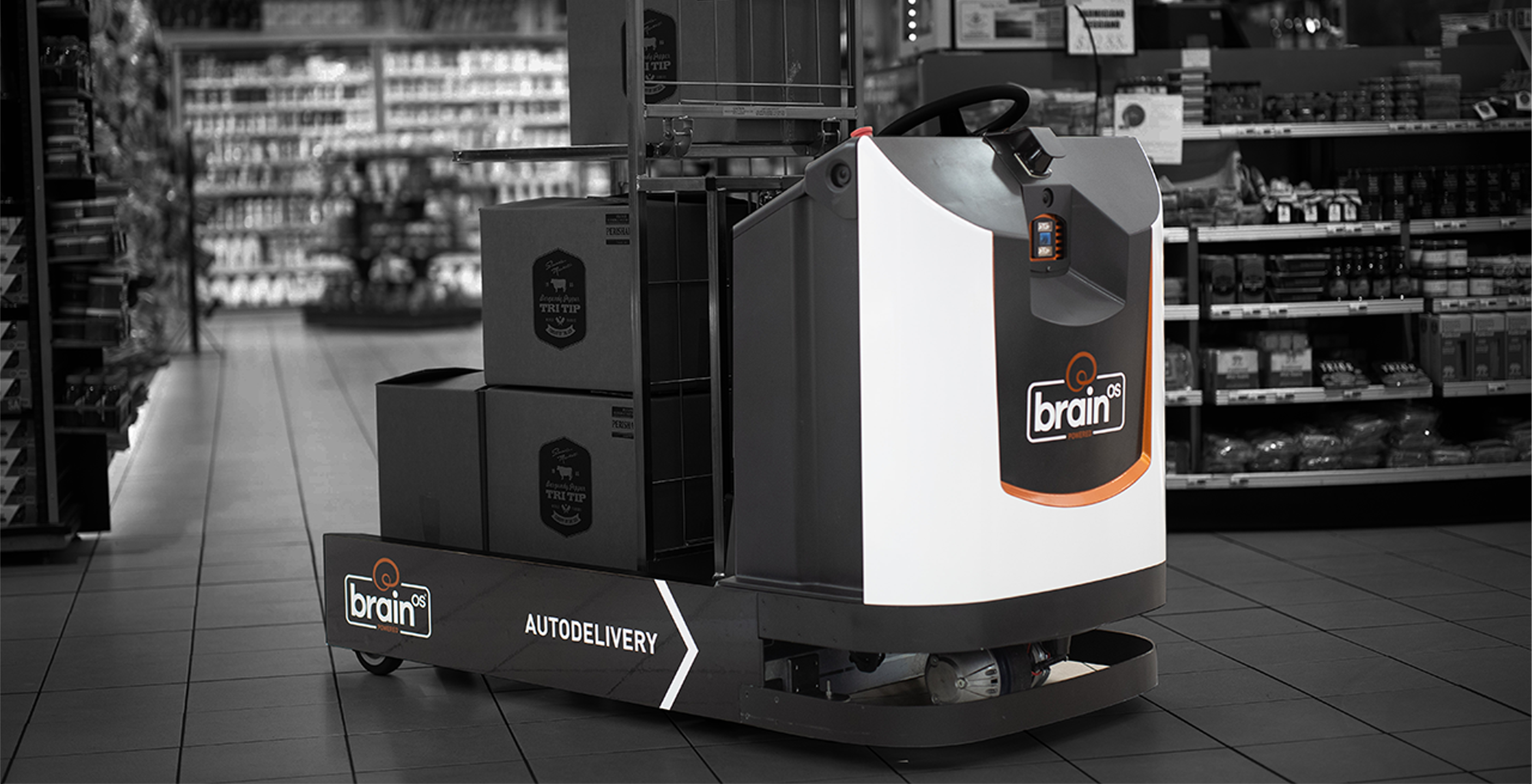 Brain Corp. debuts an independent delivery robot for manufacturing plants and retail