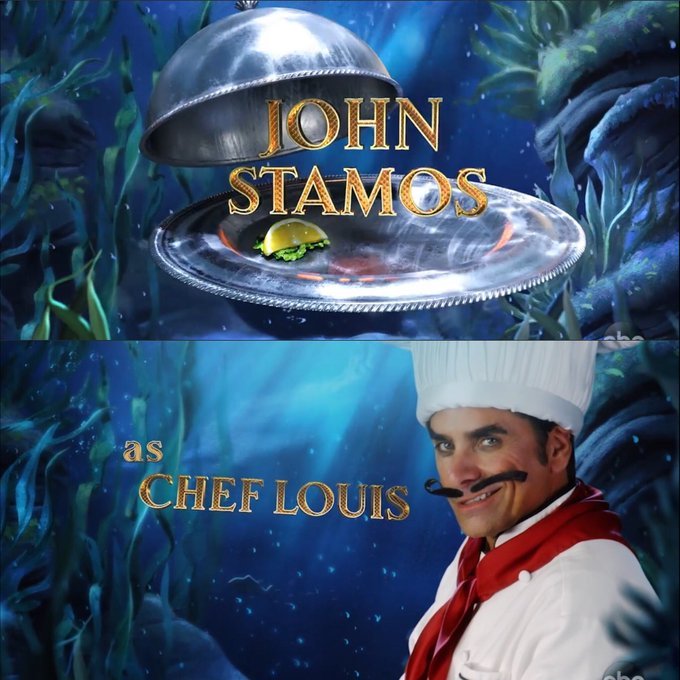 False Mustache and the Little Mermaid’s Chef Louis , John Stamos Returns to the Role of Others
