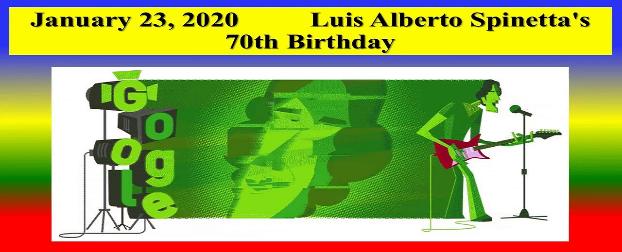 Google Doodle Celebrates the Luis Alberto Spinetta’s 70th Birthday