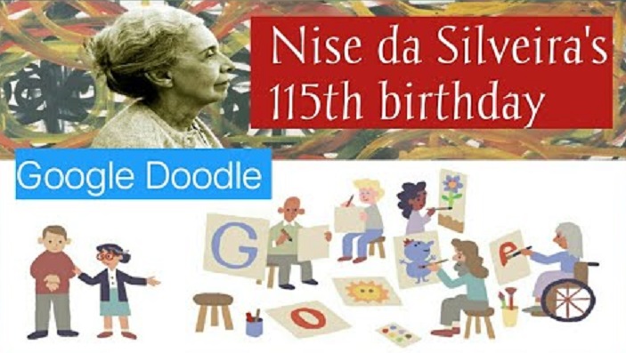 Google Doodle Celebrates The Nise da Silveira 115th Birthday