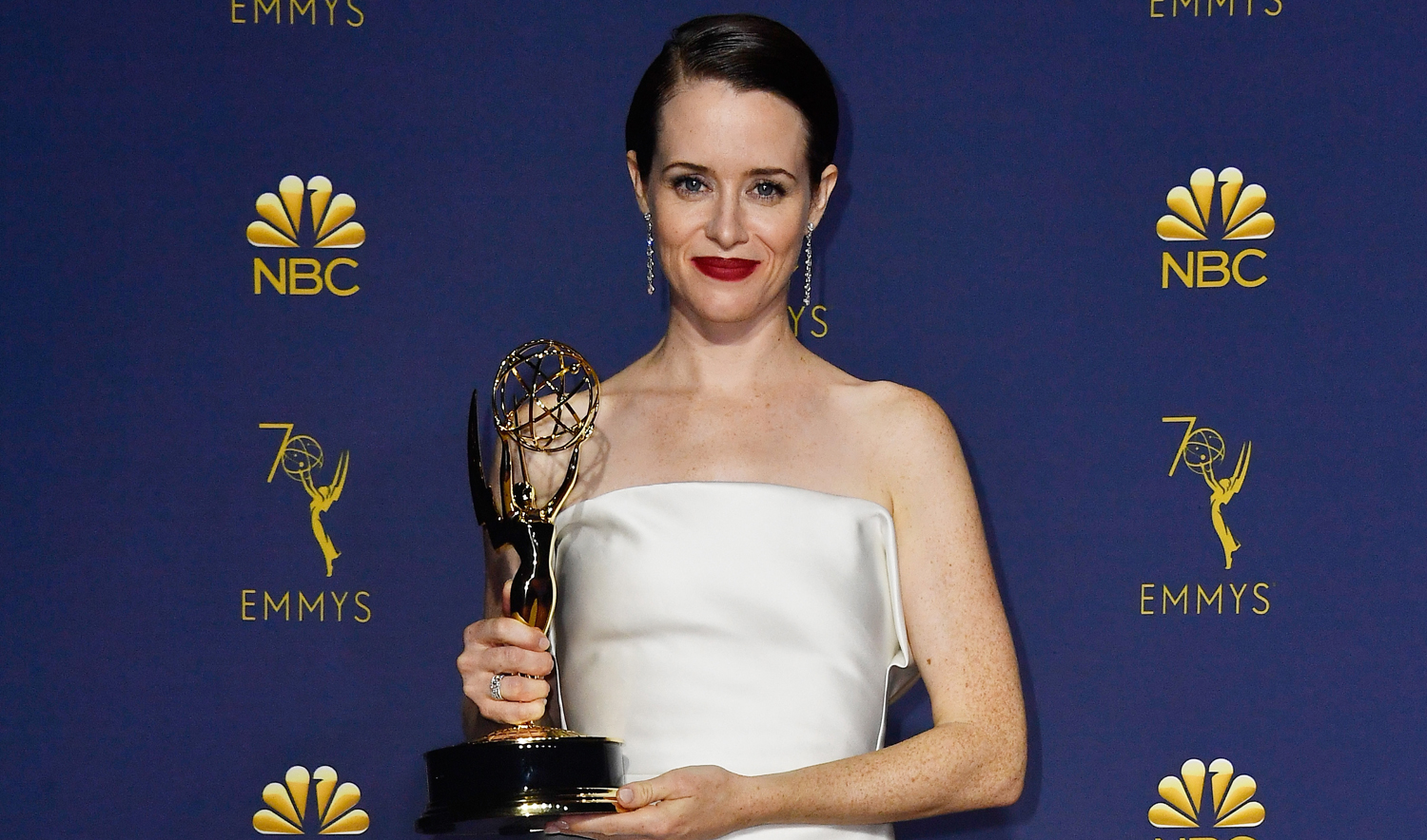 Actress Claire Foy wins second Emmy for her portrayal of Queen Elizabeth II in ‘The Crown’