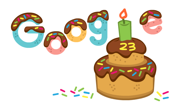 Google celebrates its 23rd birthday with animated doodle