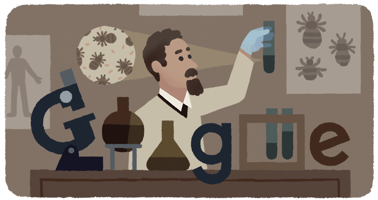 Google doodle celebrates 138th birthday of Polish inventor, doctor, and immunologist ‘Rudolf Weigl’