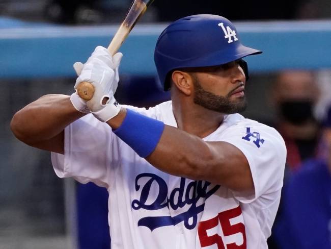 Los Angeles Dodgers Albert Pujols will start at first base in Game 3 of NLDS