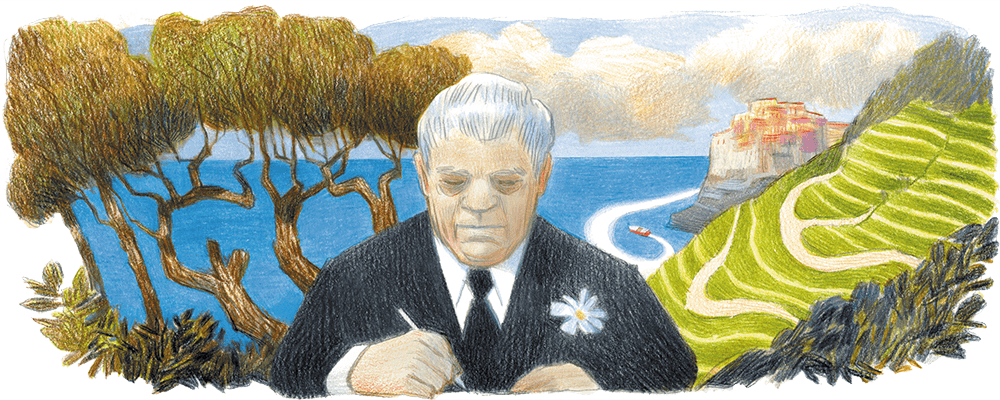 Google doodle celebrates 125th birthday of Italian poet, critic, and translator ‘Eugenio Montale’