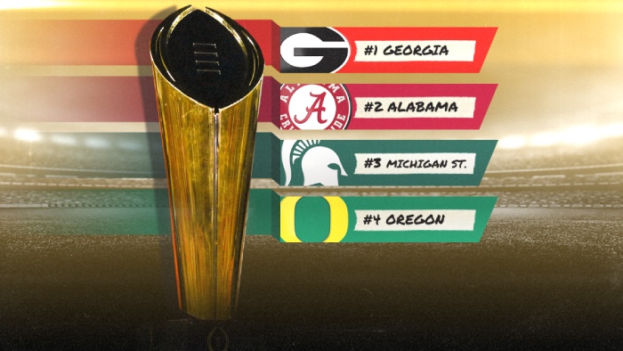 College Football Playoff 2021: Georgia, Alabama, Michigan State, Oregon headline top rankings