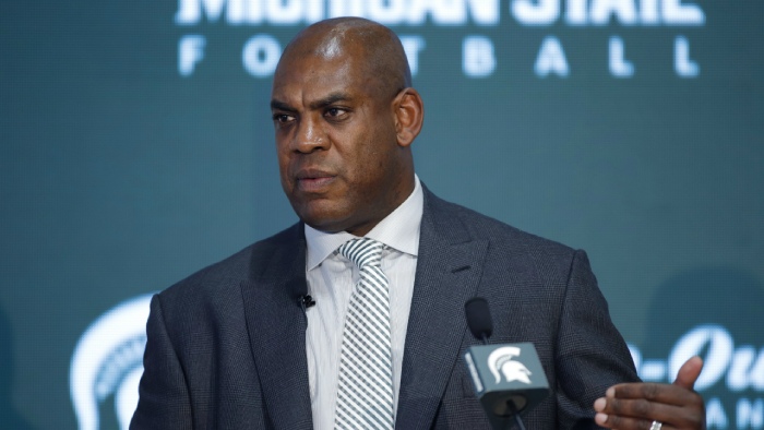 Michigan State football coach Mel Tucker signs a 10-year, $95 million contract