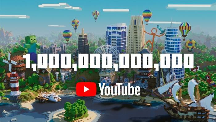 Minecraft content crosses 1,000,000,000,000 views on YouTube