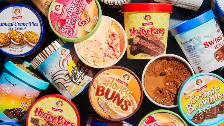 Hudsonville Ice Cream adds 7 new flavours, all of which are Little Debbie favourites