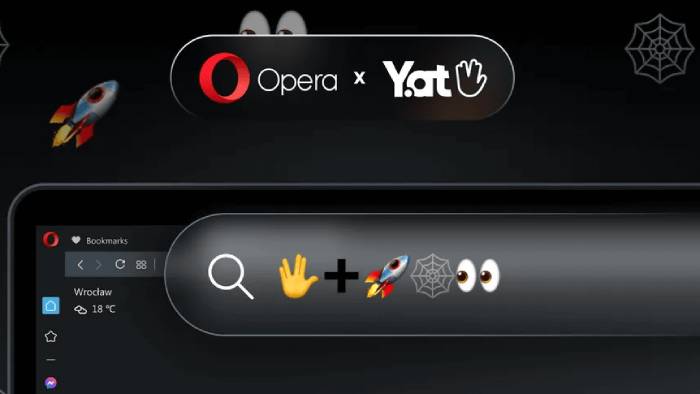 Opera browser presently permits emoji-only web addresses