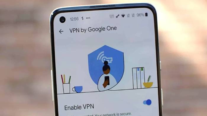 On iPhones, the Google One VPN is now available