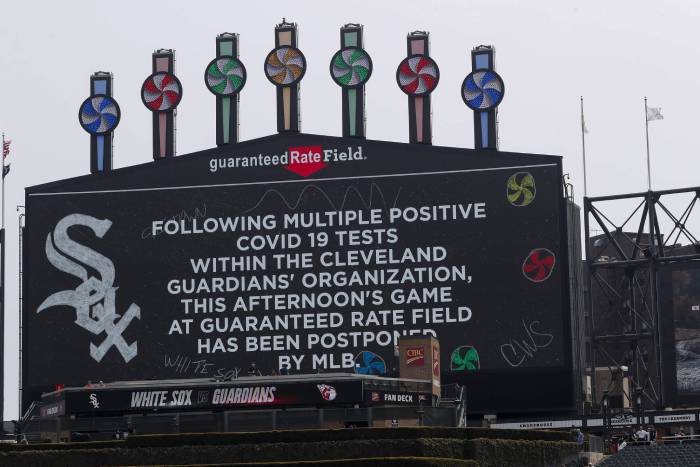 MLB postpones Guardians-White Sox game because of positive Covid-19 tests in Cleveland organisation