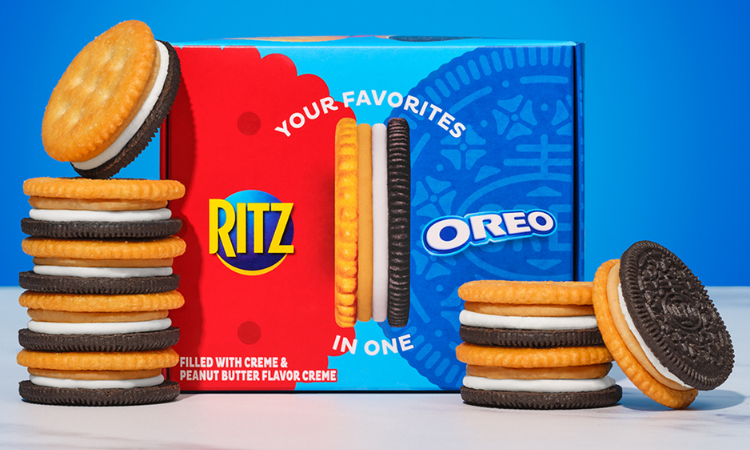 Oreo and Ritz are offering away free cookie-cracker sandwiches