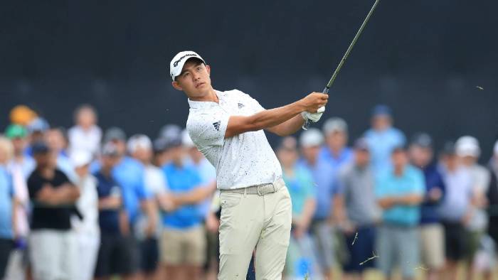Collin Morikawa shoots to top of US Open leaderboard with 4-under 66; after two rounds, he’s level with Joel Dahmen