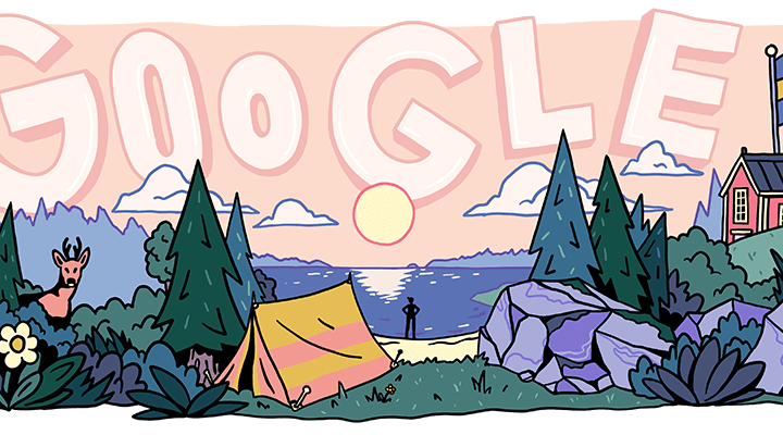 Google doodle celebrates Sweden’s National Day