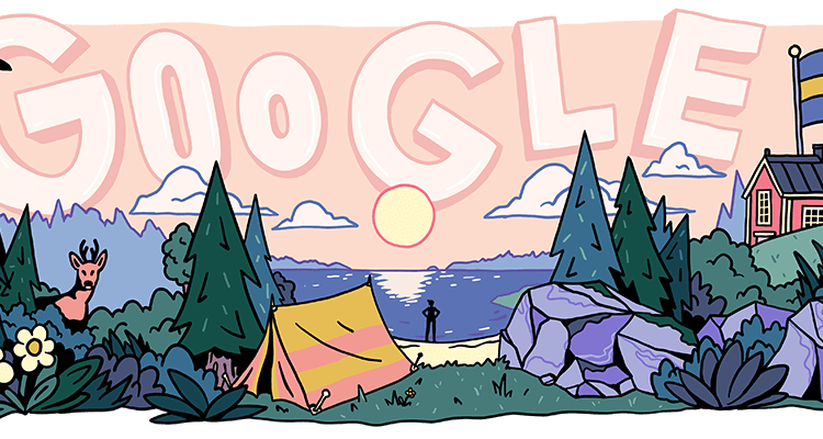 Google doodle celebrates Sweden’s National Day