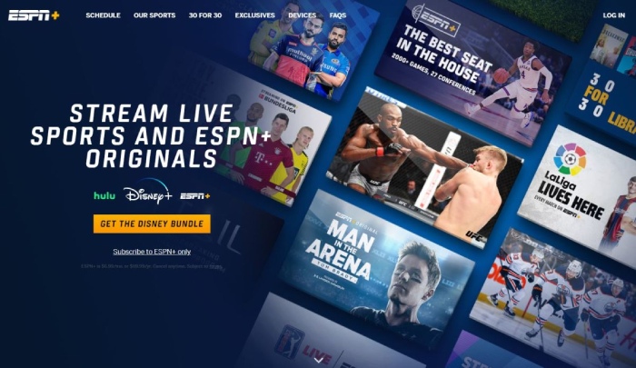 ESPN Plus monthly cost is going up to $9.99 from $6.99