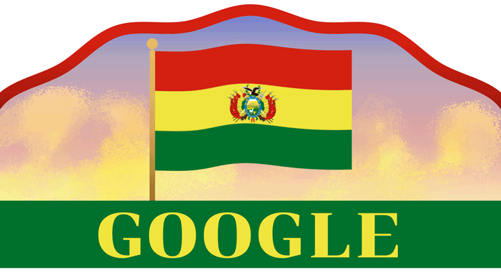 Google doodle celebrates Bolivian Independence Day