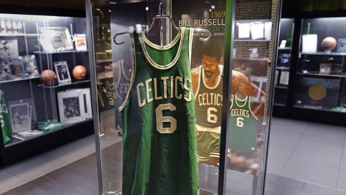 Bill Russell is the first NBA player in league history to have his jersey number retired