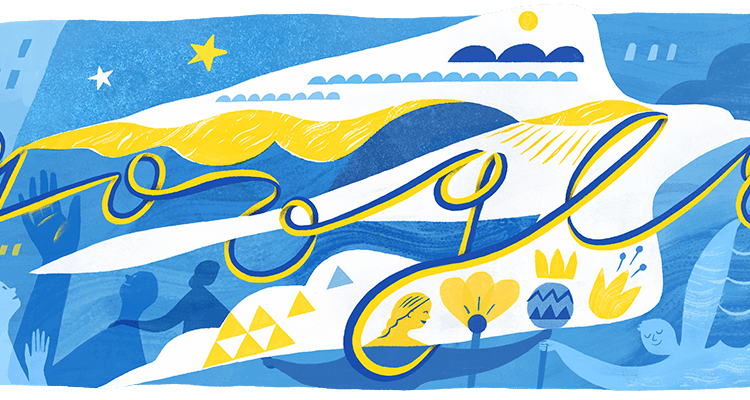 Google Doodle Celebrates Ukraine Independence Day