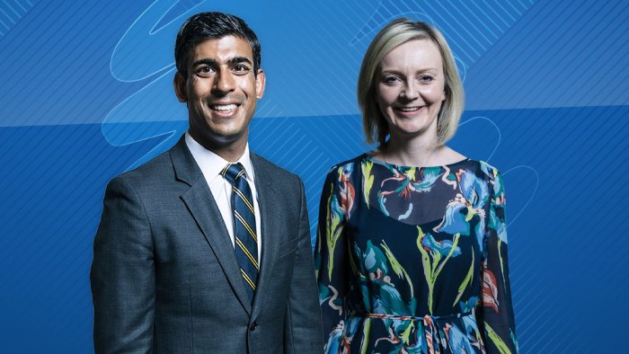 Rishi Sunak or Liz Truss will be named as the UK’s new prime minister