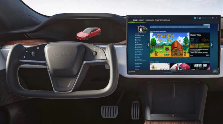 Tesla launches Steam game support for its newest car models