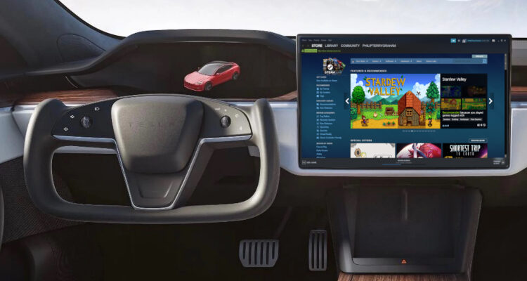 Tesla launches Steam game support for its newest car models