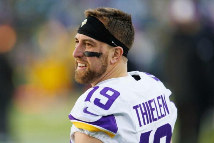 Former Vikings WR Adam Thielen signs a three-year, $25 million agreement with the Panthers