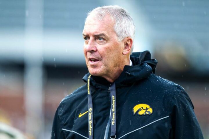 Gary Barta, director of athletics at Iowa, announces his retirement