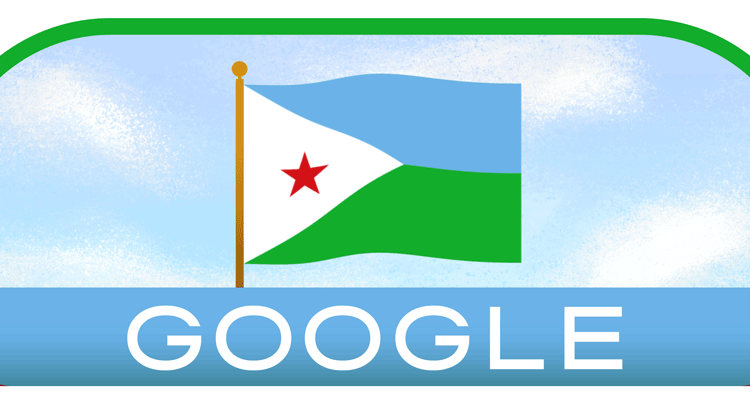 Google doodle celebrates the Djibouti Independence Day