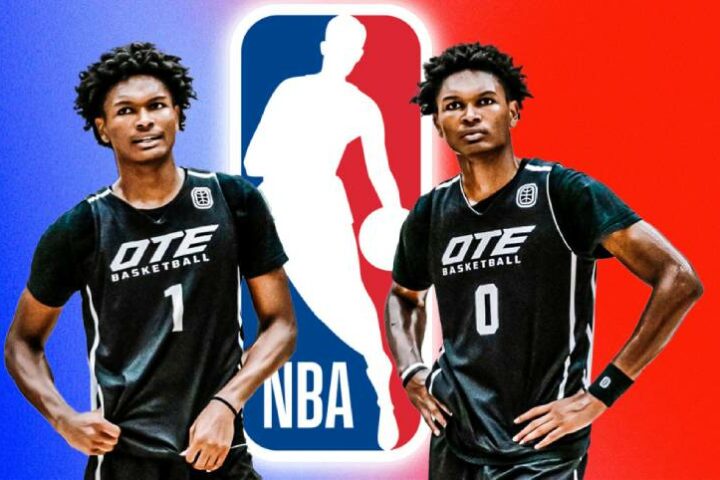 Amen and Ausar Thompson first brothers selected in top five of same NBA draft