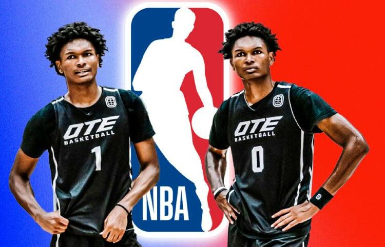 Amen and Ausar Thompson first brothers selected in top five of same NBA draft