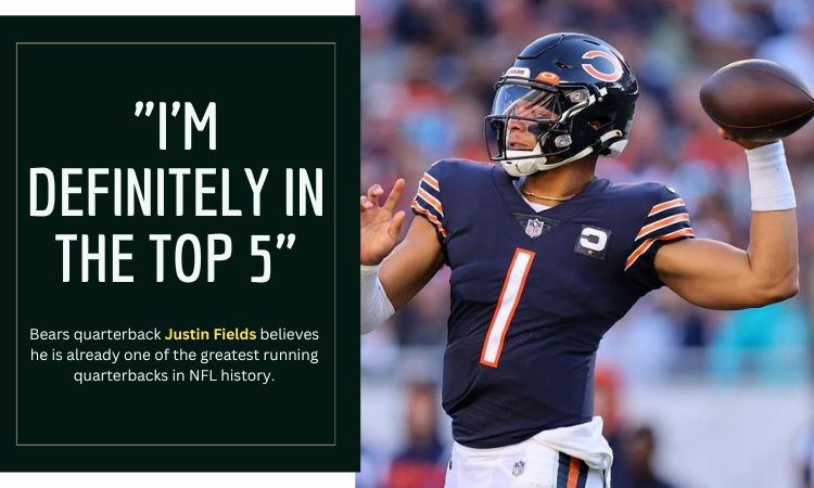 Chicago Bears’ QB Justin Fields announces his list of the top 5 running quarterbacks in NFL history