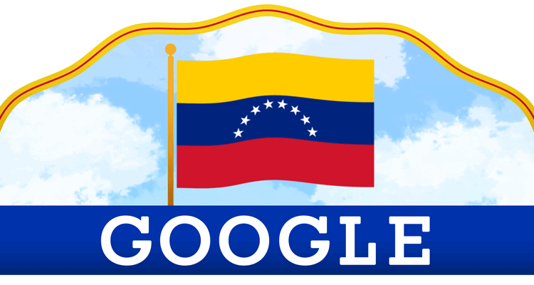 Google doodle celebrates the Venezuela’s Independence Day