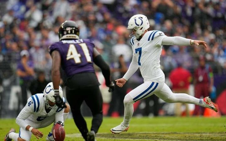 Matt Gay of the Colts is the first player in NFL history to make four field goals of at least 50 yards