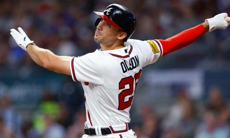 Matt Olson hits his 51st home run, tying a Braves record for a season