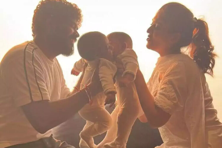 The twins of Vignesh Shivan and Nayanthara have been pictured for the first time!
