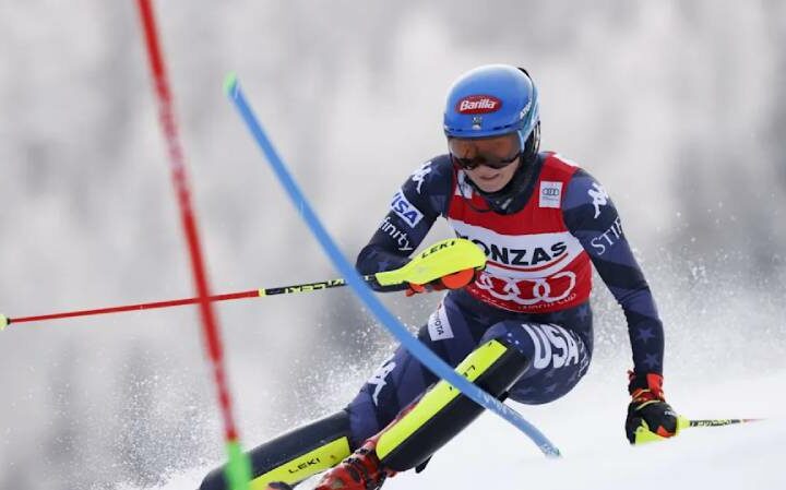 Mikaela Shiffrin extends the World Cup record by winning the home town slalom