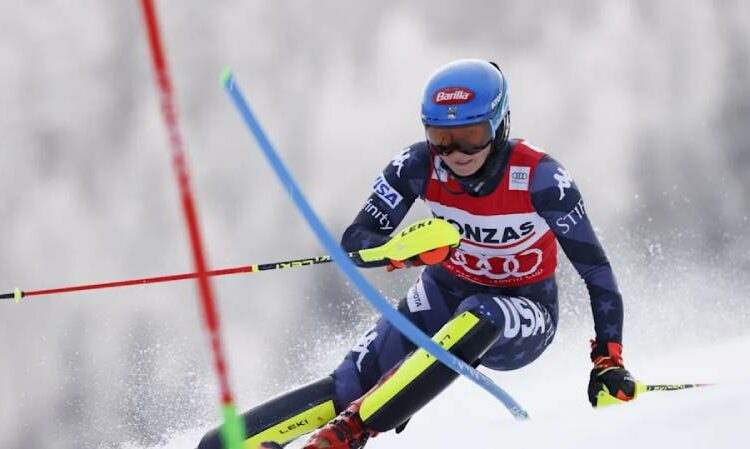 Mikaela Shiffrin extends the World Cup record by winning the home town slalom