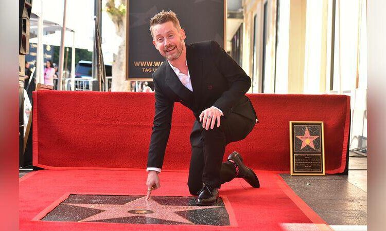 Macaulay Culkin is honoured with a star on the Hollywood Walk of Fame
