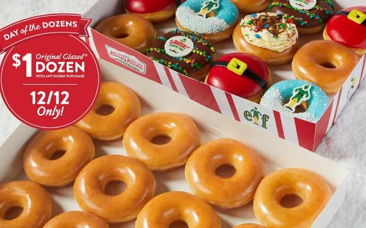Here’s how to get a dozen Krispy Kreme donuts for just $1