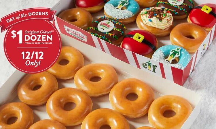 Here’s how to get a dozen Krispy Kreme donuts for just $1