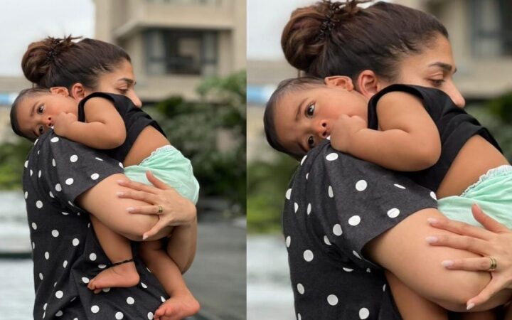 A picture of Nayanthara and her two sons, Uyir and Ulgham, shows the grace of God in one tiny face