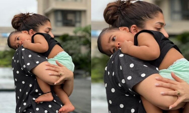 A picture of Nayanthara and her two sons, Uyir and Ulgham, shows the grace of God in one tiny face