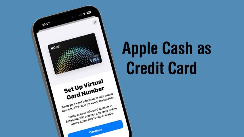 Apple Cash will provide virtual credit card numbers for online purchases