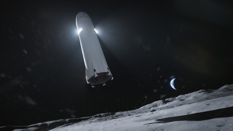 The private moon lander could be launched in weeks by Elon Musk’s SpaceX