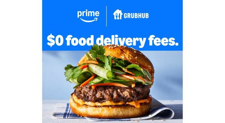 Amazon Prime Members Now Get Grubhub Food-Delivery Subscription