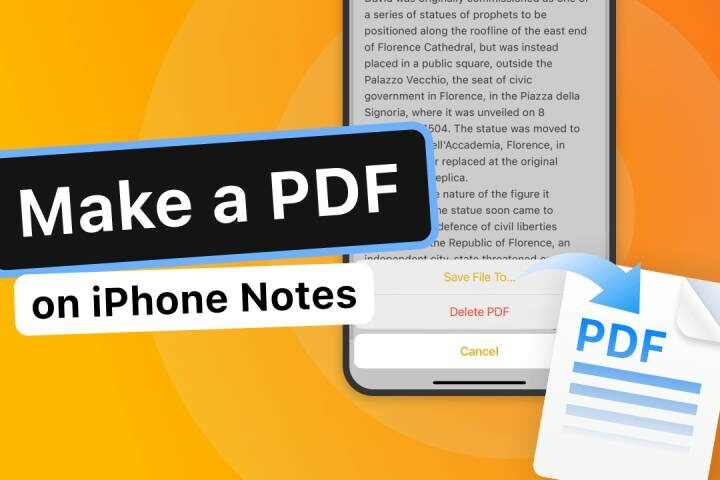 How to Make a PDF from Notes App on Your iPhone