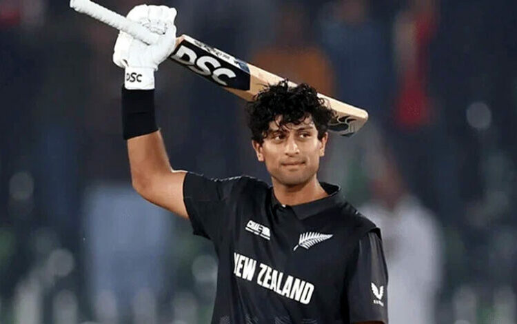 Rachin Ravindra Becomes First Ever to Score a Debut Century in Both ICC Tournaments In The World